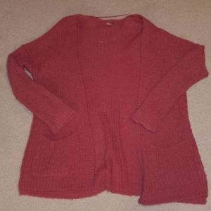 Free People Red Cardigan Size L